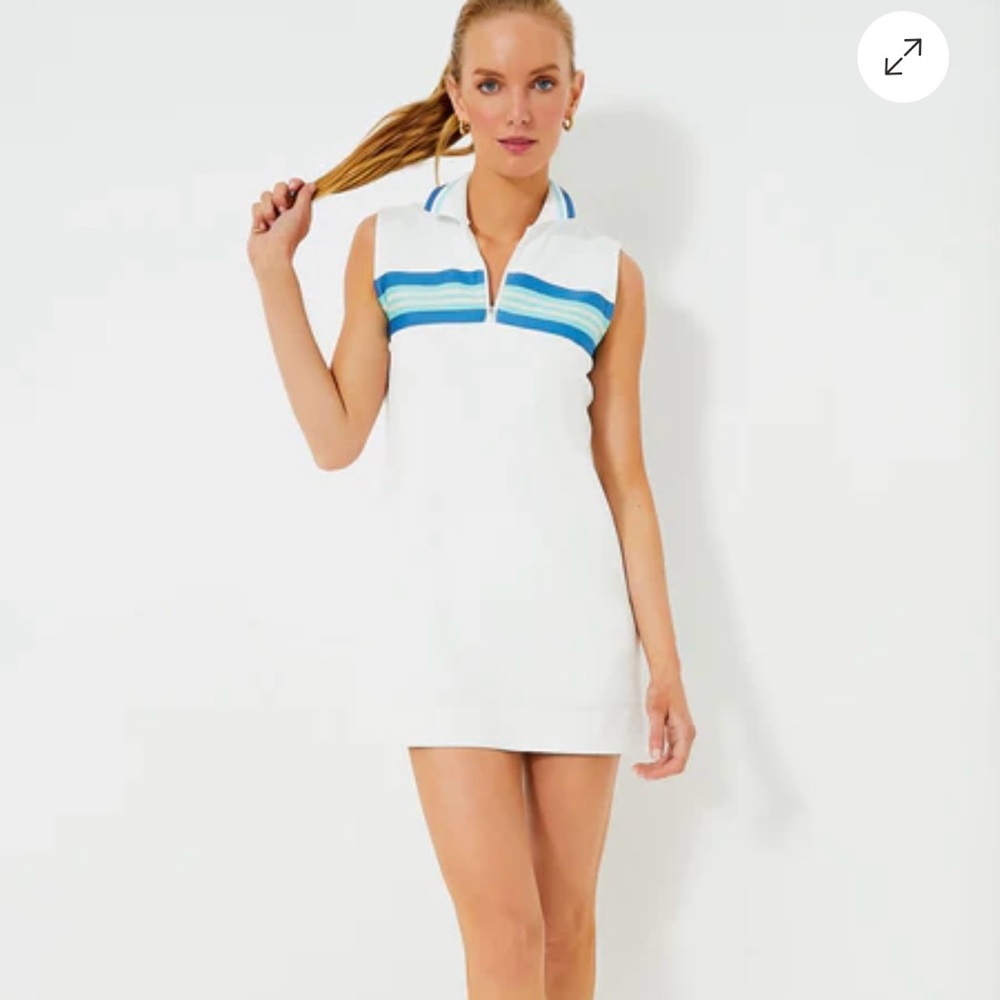 Tuckernuck Lisbon Stripe Pique Cadwell Tennis/Pickleball/Golf Dress